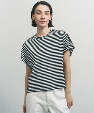 UNFILO 【一部店舗限定カラー】BEAUTY FORM-T コクーンTシャツ ボーダー