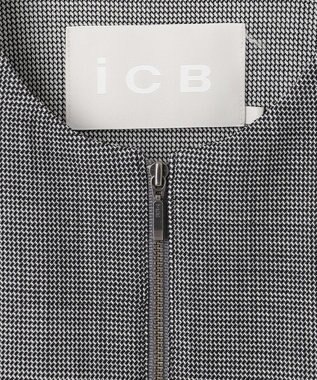 ICB L 【UVカット・洗える】ウール2WAYストレッチ ノーカラーブルゾン 無地柄系