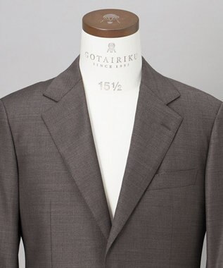 GOTAIRIKU 【DELFINO/デルフィノ】ハニーウェイ SUPER150's スーツ ダークブラウン系