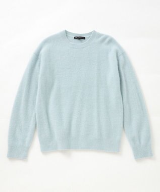 23区 ヘアリー ニット スカイブルー系