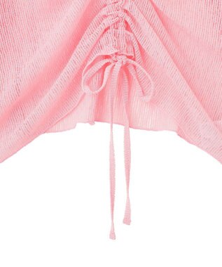 earth music&ecology フロントドロストシアープルオーバー Pink