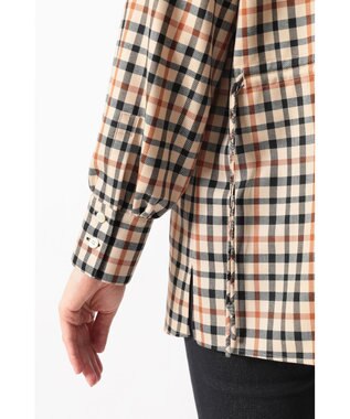 DAKS チェック ドローストリングオーバーシャツ ハウスチェック