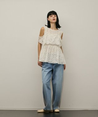 GRACE CONTINENTAL レイヤードレーストップ キナリ