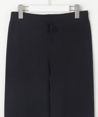 自由区 S 【セットアップ対応・洗える】レーヨンストレッチニットジョグ パンツ ブラック