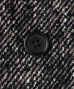 JOSEPH HOMME 【HIGH GRADE LINE】ファンシーループツイード　ダブルブレストコート ブラック系5