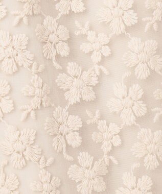 自由区 【カトリエムブーケ】Fleurs flottantes フラワーモチーフスカート エクリュ