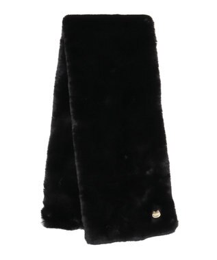 MOONBAT 【FUDGE11月号掲載】PAUL & JOE ACCESSOIRES フェイクファービッグマフラー ブラック