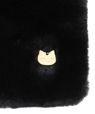 MOONBAT 【FUDGE11月号掲載】PAUL & JOE ACCESSOIRES フェイクファービッグマフラー ブラック