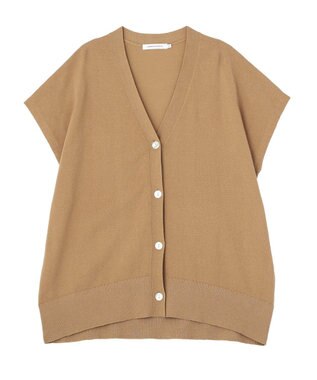 AMERICAN HOLIC 【先行予約】【WEB限定】フレンチスリーブVネックニットカーディガン Camel
