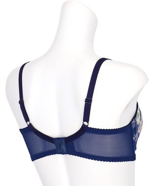 WACOAL ブラジャー 【リボンブラ 脇すっきり】 脇高設計 着やせシルエット 動いても谷間キープ Gカップまで対応 大きいサイズ レディース BXB443 /ワコール コン