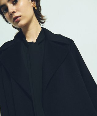 GRACE CONTINENTAL カシミヤガウンコート ブラック