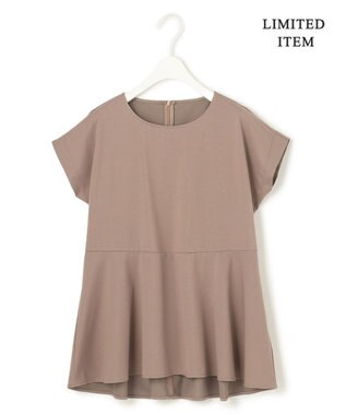 ICB L 【WEB限定・洗える】綿エステル天竺 へプラムカットソー