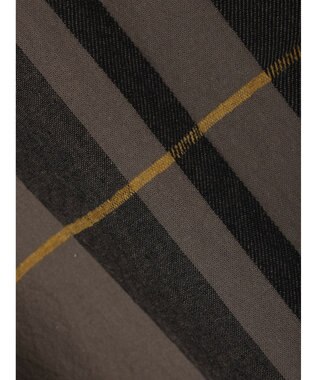 CRAFT STANDARD BOUTIQUE 先染めチェック（大）バンドカラー袖ＲＩＢ　ＯＰ Khaki