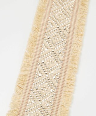 TOPKAPI 【TREASURE TOPKAPI】フリンジ ショルダーベルト 70mm ゴールド