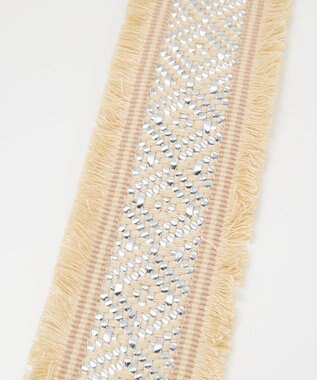 TOPKAPI 【TREASURE TOPKAPI】フリンジ ショルダーベルト 70mm シルバー