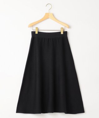 組曲 ニットフレア スカート ブラック系