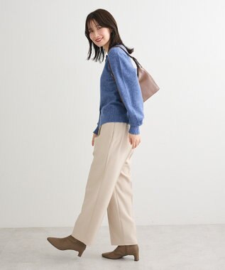 Green Parks 金釦コンパクトニットカーディガン Sax