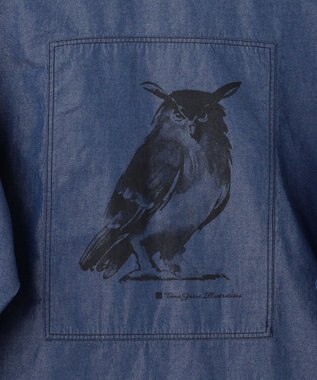 JOSEPH ABBOUD MOUNTAIN 【テーム ヤルヴィコラボ】オウル プリント シャツ ネイビー系