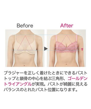 BRADELIS New York 【BRADELIS New York / 育乳補整ブラ・STEP1 集める】ジャスミンステップ1ブラ24S2 ピンク