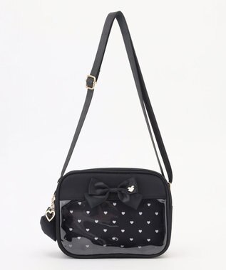 ANY KIDS クリアポケットショルダーバッグ ブラック