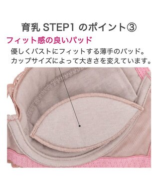 BRADELIS New York 【BRADELIS New York / 育乳補整ブラ・STEP1 集める】ジャスミンステップ1ブラ24S2 ピンク