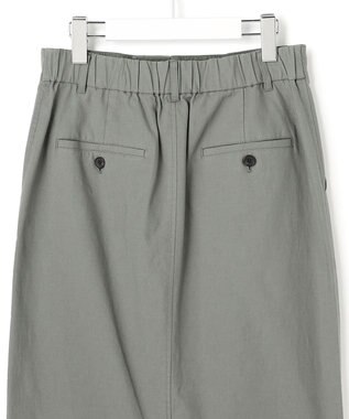 23区 L 【先行予約】スラブツイルストレッチ Iライン スカート カーキ