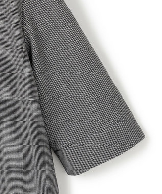 ICB L 【UVカット・洗える】ウール2WAYストレッチ ノーカラーブルゾン 無地柄系