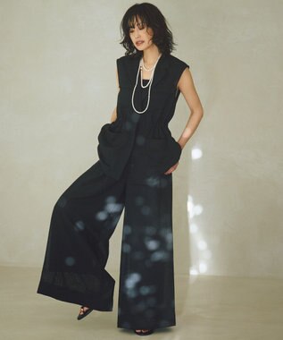 ICB 【一部カラーのみ接触冷感・洗える】UnleashLite タックパンツ ブラックメッシュ系