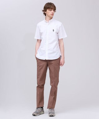 J.PRESS MEN 新デザイン【BULLDOG BOY】オックスフォード 半袖シャツ / B.D. ホワイト系