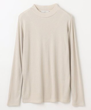 ANY 【洗濯機可】ラメハイネックＴシャツ オフ