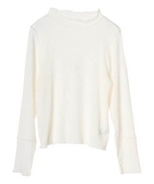 Green Parks 表面感ハイネックプルオーバー Ecru
