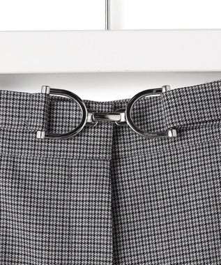 ICB 【30th ANNIVERSARY】ウールガンクラブチェック テーパードパンツ モノトーンチェック