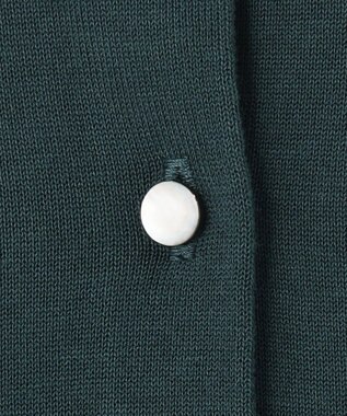 J.PRESS LADIES S 【WEB限定カラーあり・洗える・抗菌防臭】コットンアセテート カーディガン ダークグリーン系