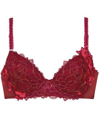Wing Wing Lesiage　【2780シリーズ】　ブラジャー　ふっくらまる胸　総レース　ウイング／ワコール　PB2780 レッド