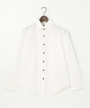 JOSEPH ABBOUD 【カラー豊富/サステイナブル】リヨセルリネンサッカーシャツ ホワイト系