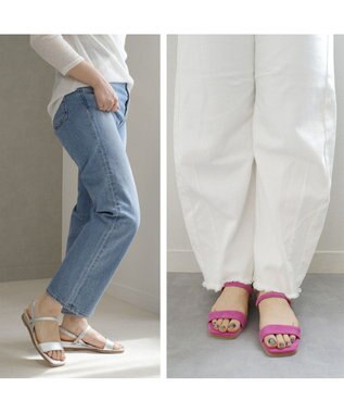 Pointer 日本製 本革バックストラップサンダル シルバー