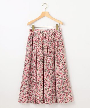 組曲 ニュアージュフラワープリント スカート ピンク系5