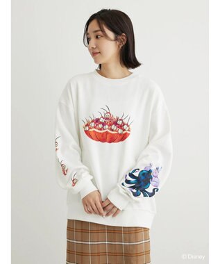 Green Parks Villains／袖アート裏毛プルオーバー Off White