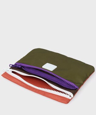 Paul Smith PSカラーブロック ポーチセット カーキ