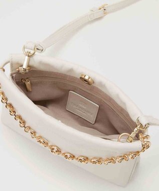 TOPKAPI 【TREASURE TOPKAPI】スムース レザー チェーン付き スワローマチ ミニ ショルダー バッグ オフ