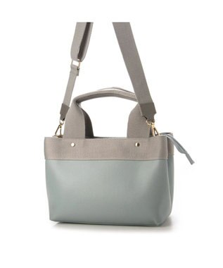 UNBILLION cachecache テープディテール2wayパーテーショントート サックスブルー