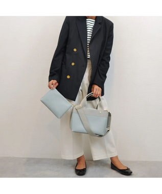 UNBILLION cachecache テープディテール2wayパーテーショントート サックスブルー