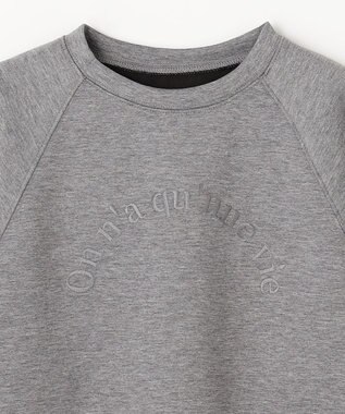 ANY ロゴ刺繍ダンボールトレーナー グレー