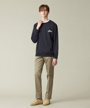 J.PRESS MEN インレージャージー ロゴトレーナー ネイビー系