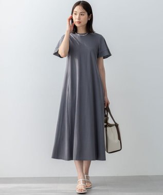 組曲 サマージャージフレア ワンピース グレー系