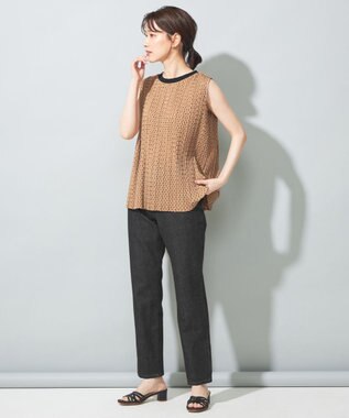 SHARE PARK LADIES 〈CIMMARON CORE〉CLAUDIA スリムテーパードパンツ ブラック系