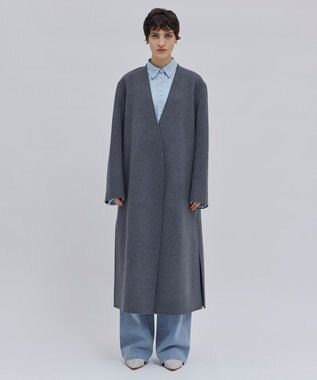 BEIGE， 【洗える】DELAUP / ダンガリー風コットンデニムシャツ L.Indigo