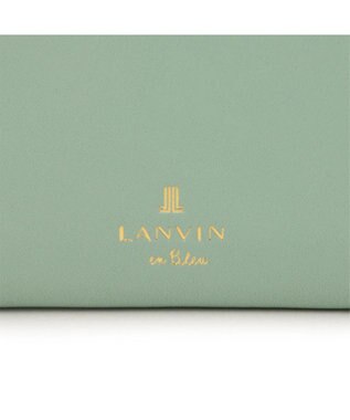 LANVIN en Bleu ペアル 薄マチLファスナー長財布 グリーン