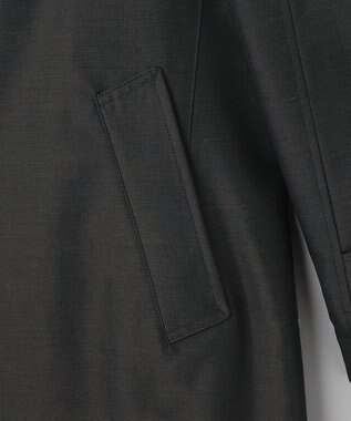 GOTAIRIKU 【山栄毛織】コットンモヘア ラグラン コート ダークブラウン系