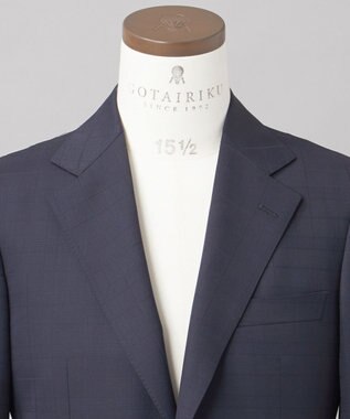 GOTAIRIKU オールシーズン対応【山栄毛織】 RETRO TECH スーツ ネイビー系4